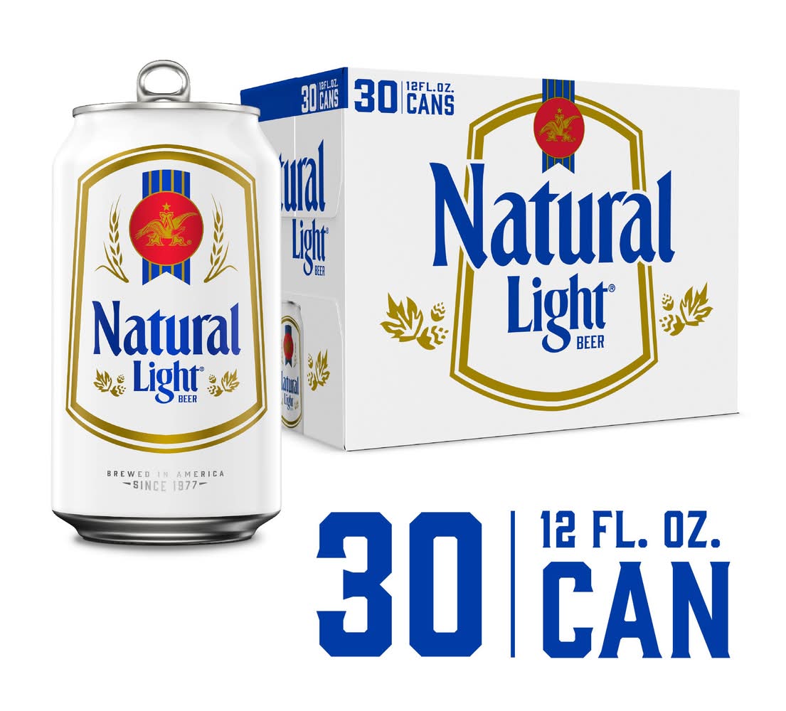 Natural Light American Lager Beer (30 x 12 fl oz)