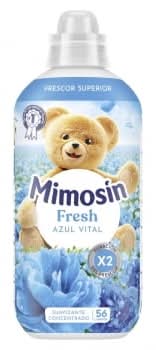 Suavizante concentrado azul vital Mimosín 56 lavados.