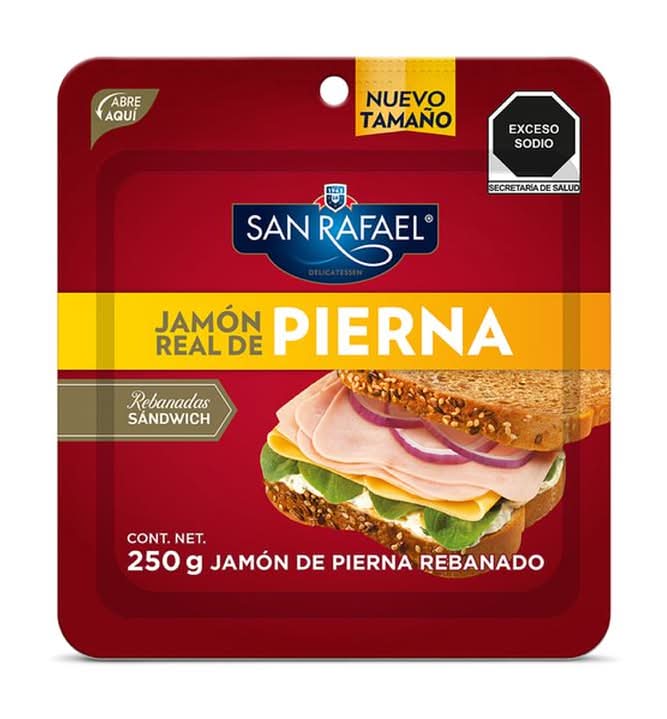 San Rafael · Jamón real de pierna rebanado (250 g)