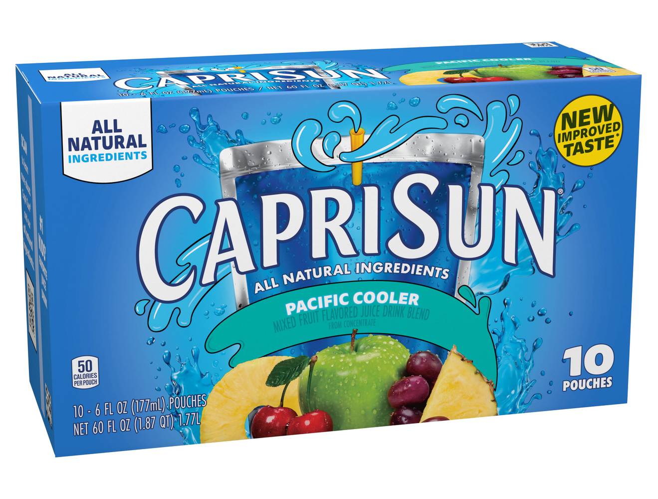 Capri Sun Juice Drink Blend, Pacific Cooler (10 x 6 fl oz)