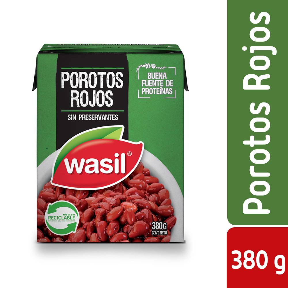 Wasil porotos rojos (380 grs)