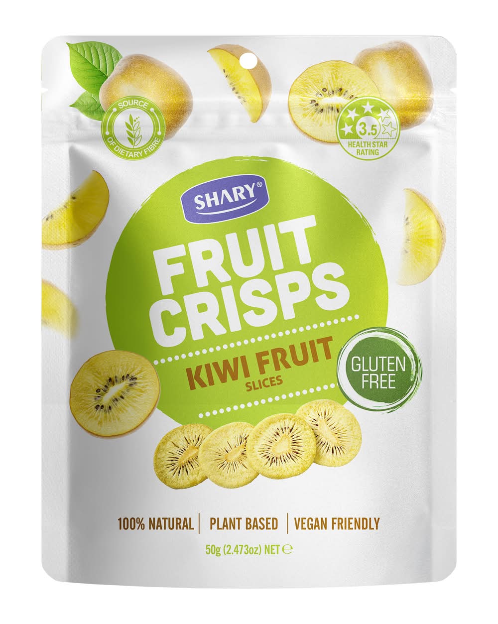 SHARY Gluten Free Fruit Crisps, Kiwi (50g)