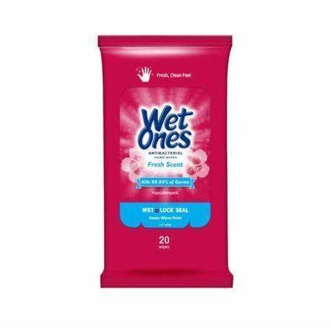 Wet Ones Anti-Bacterial Wipes Fresh Scent 20 Count