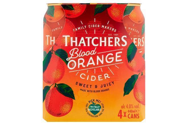 Thatchers Blood Orange Cider 440ml 4pk