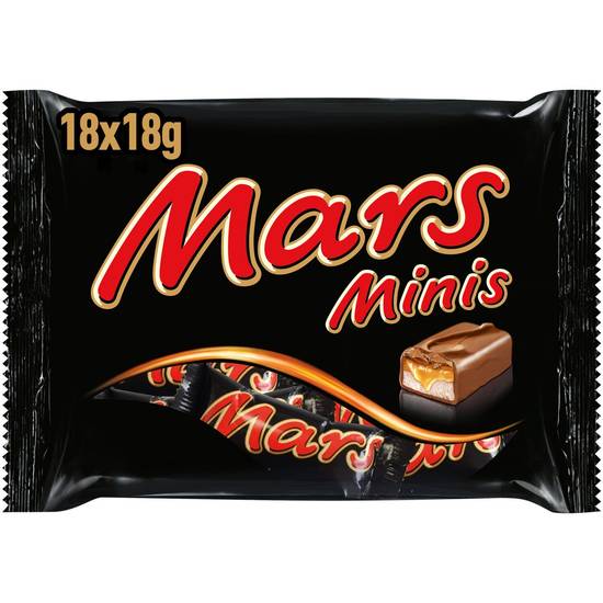 Mars - Barres chocolatées minis fourrées au caramel (18 pièces)