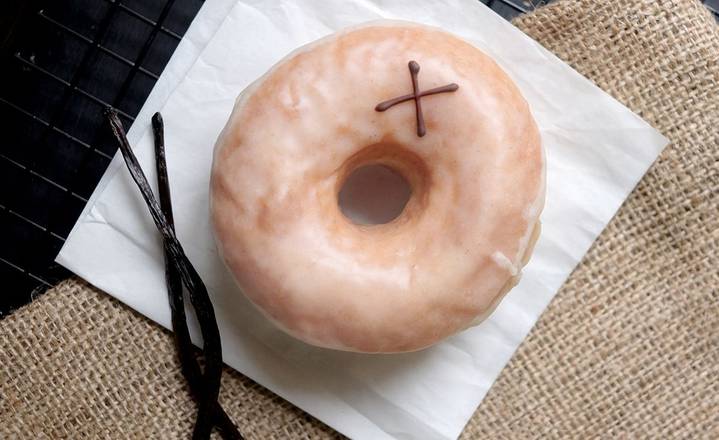 Vegan Tongan Vanilla Bean Glazed Doughnut