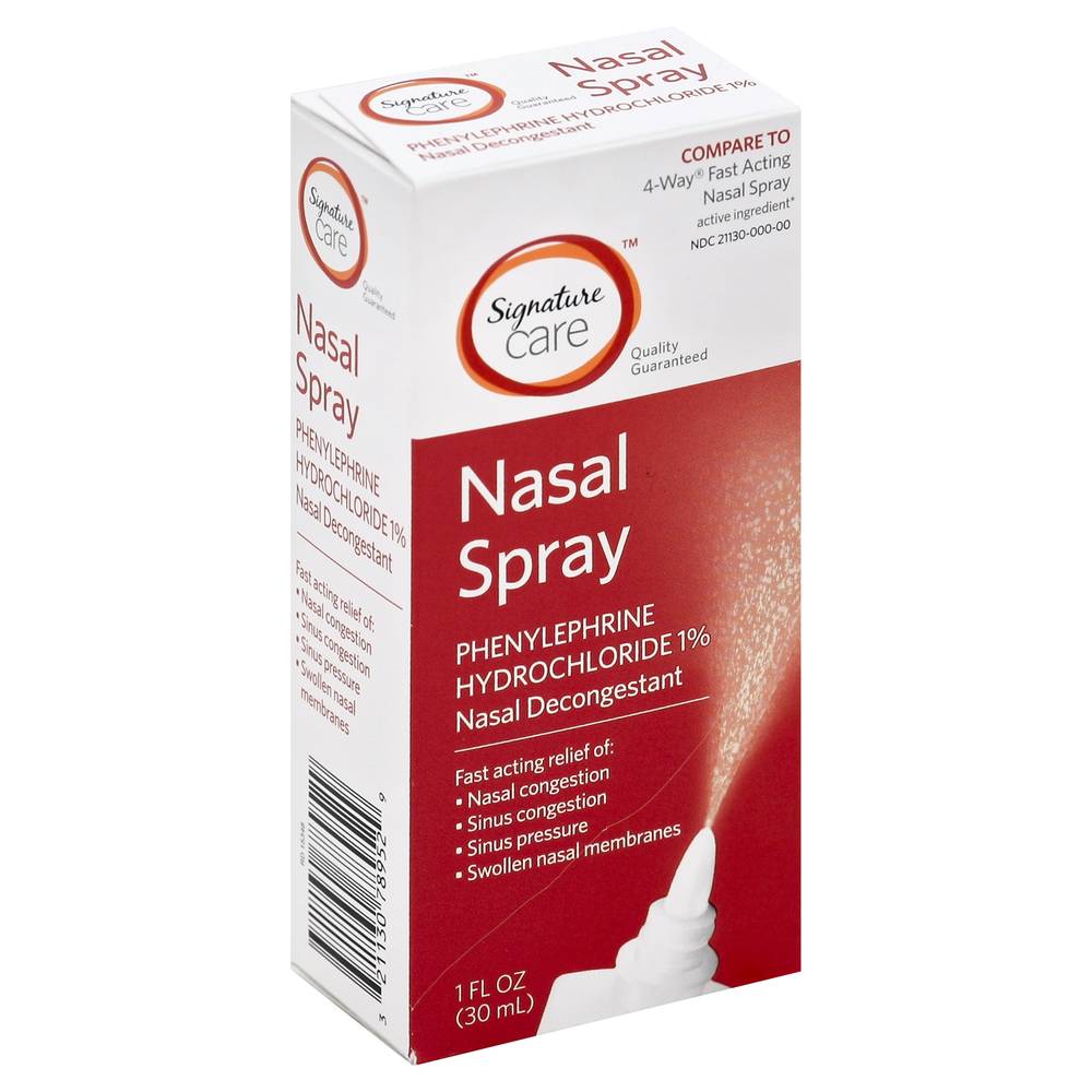 Signature Care Nasal Decongestant Spray (1 fl oz)