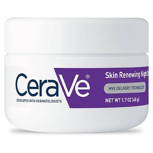 CeraVe Anti-Aging Skin Renewing Night Face Cream with Hyaluronic Acid - 1.7 OZ
