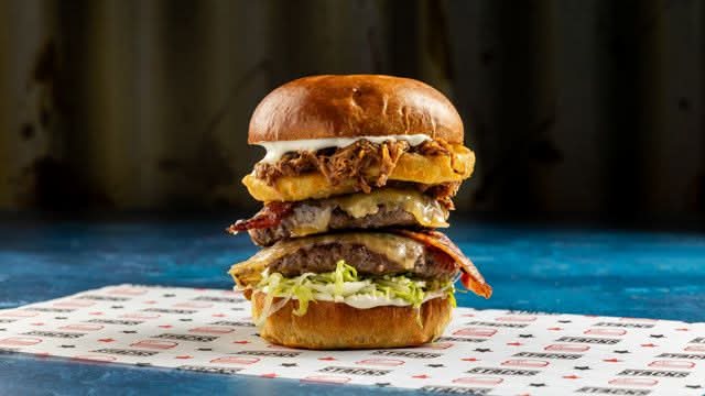 Double Loaded Beef Tower Stack Burger