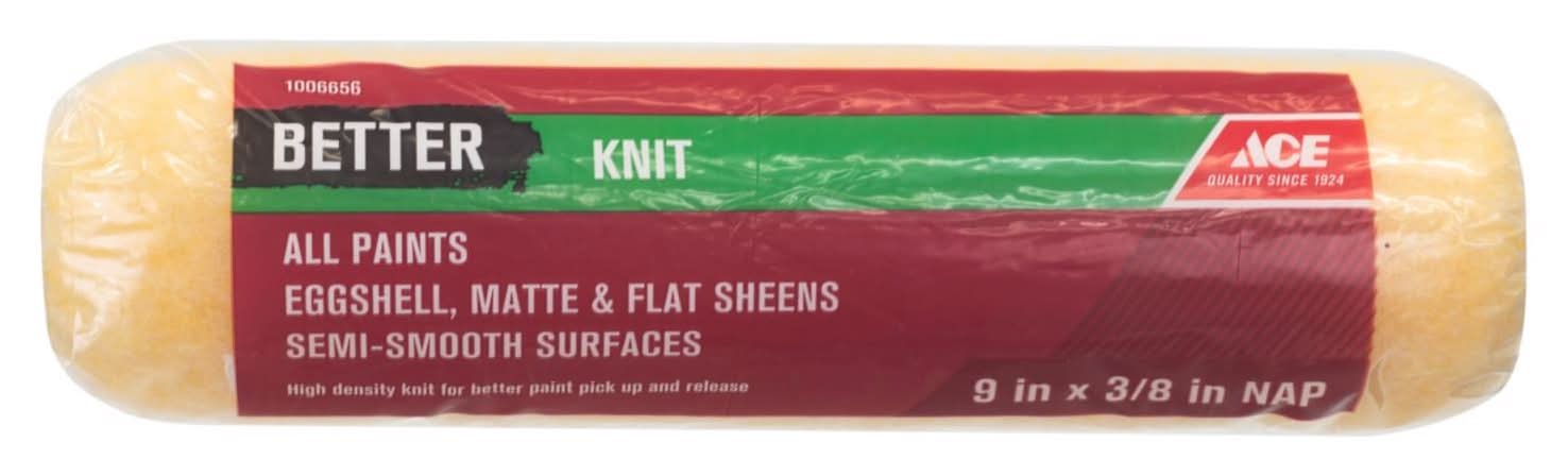 ACE Better Knit 9 In. W X 3/8 In. Paint Roller Cover 1 Pk