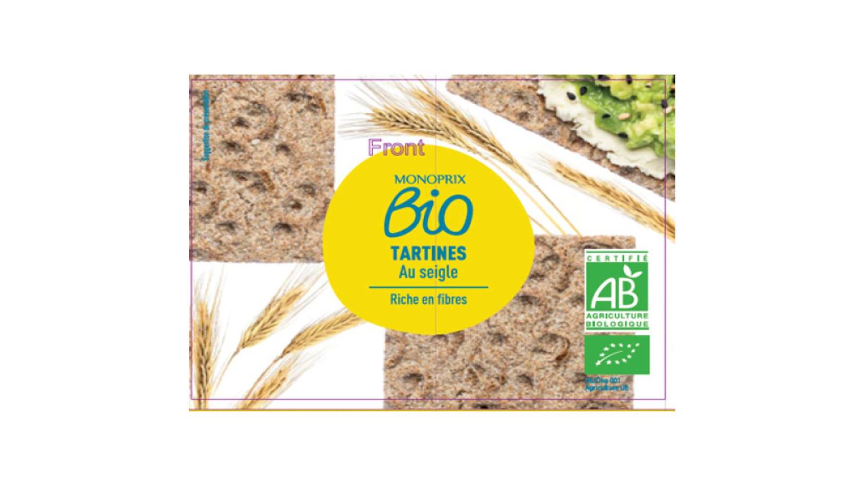 Monoprix Bio - Tartines, seigle (200g)