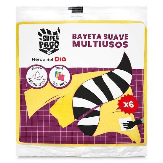 Bayetas Suaves Super Paco Bolsa (6 unidades))