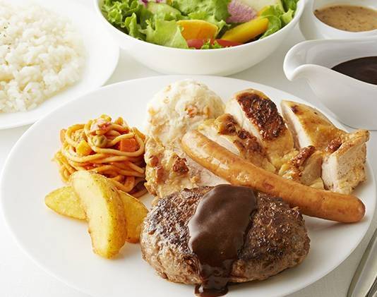 黒毛和牛ハンバーグとミックスグリル弁当 Domestic Black Beef Hamburg Steak & Mix Grill Bento Box