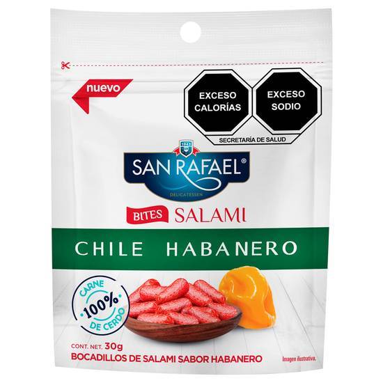 San Rafael Bites Salami Habanero 30g