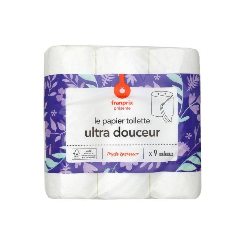 Franprix - Papier toilette ultra douceur triple épaisseur (9)