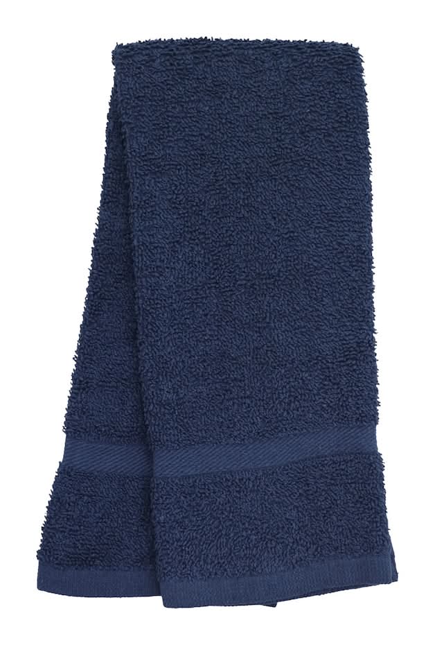 Home Collection Cotton Hand Towels, 16x26 in, Navy Blue