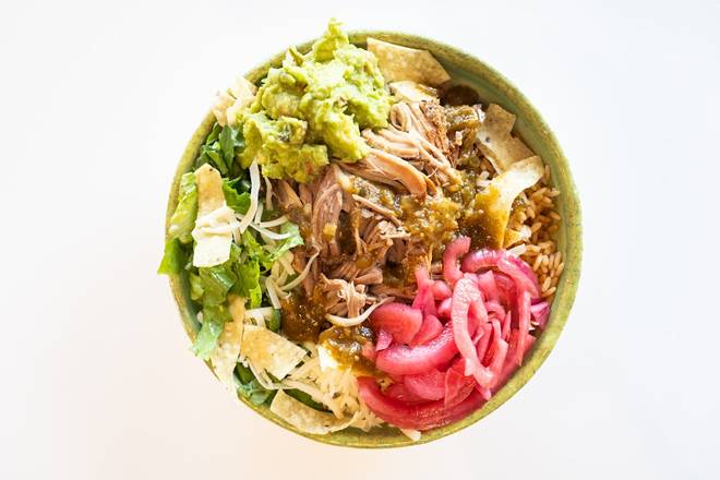 Carnitas Verde Burrito and Bowl