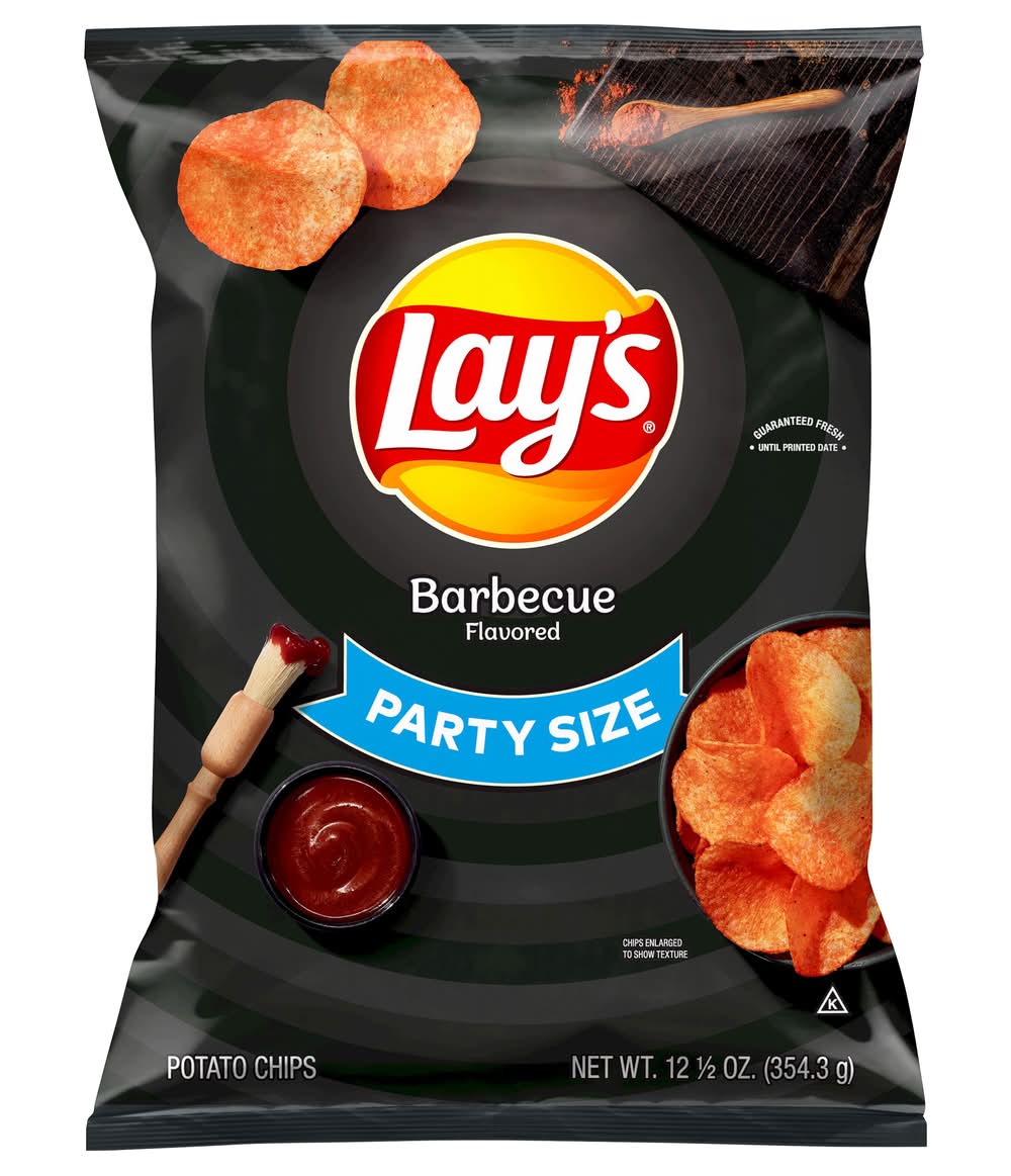 Lay's Potato Chips Party Size, Barbecue (12.5 oz)