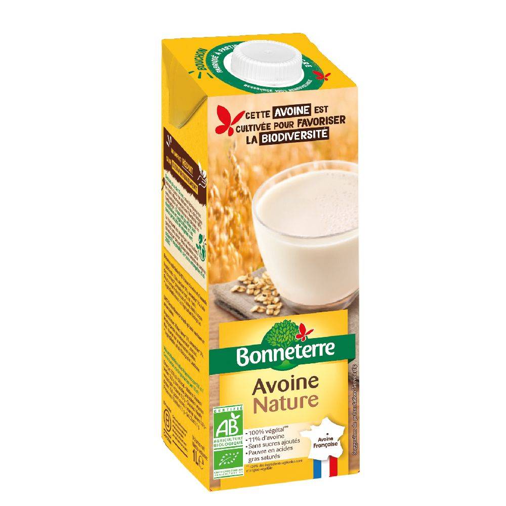 Bonneterre - Boisson à l'avoine nature bio (1L)