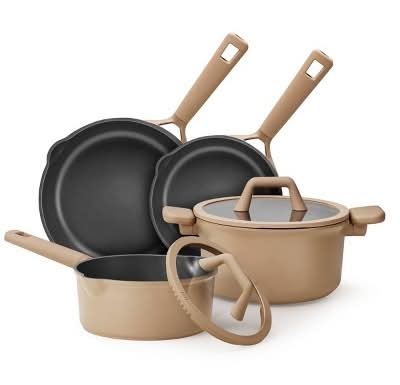 Carote Nonstick Cookware Set, Taupe (9 ct)