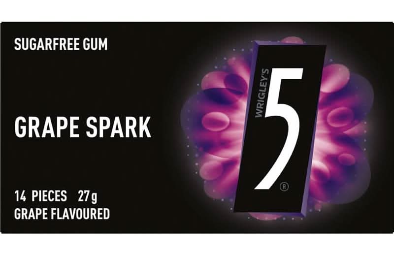 5 Gum Grape Spark 27g