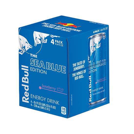 Red Bull Sea Blue Energy Drink 8.4oz 4-Pack