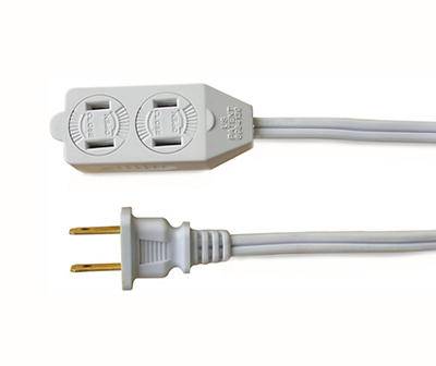 6' Indoor White Extension Cord