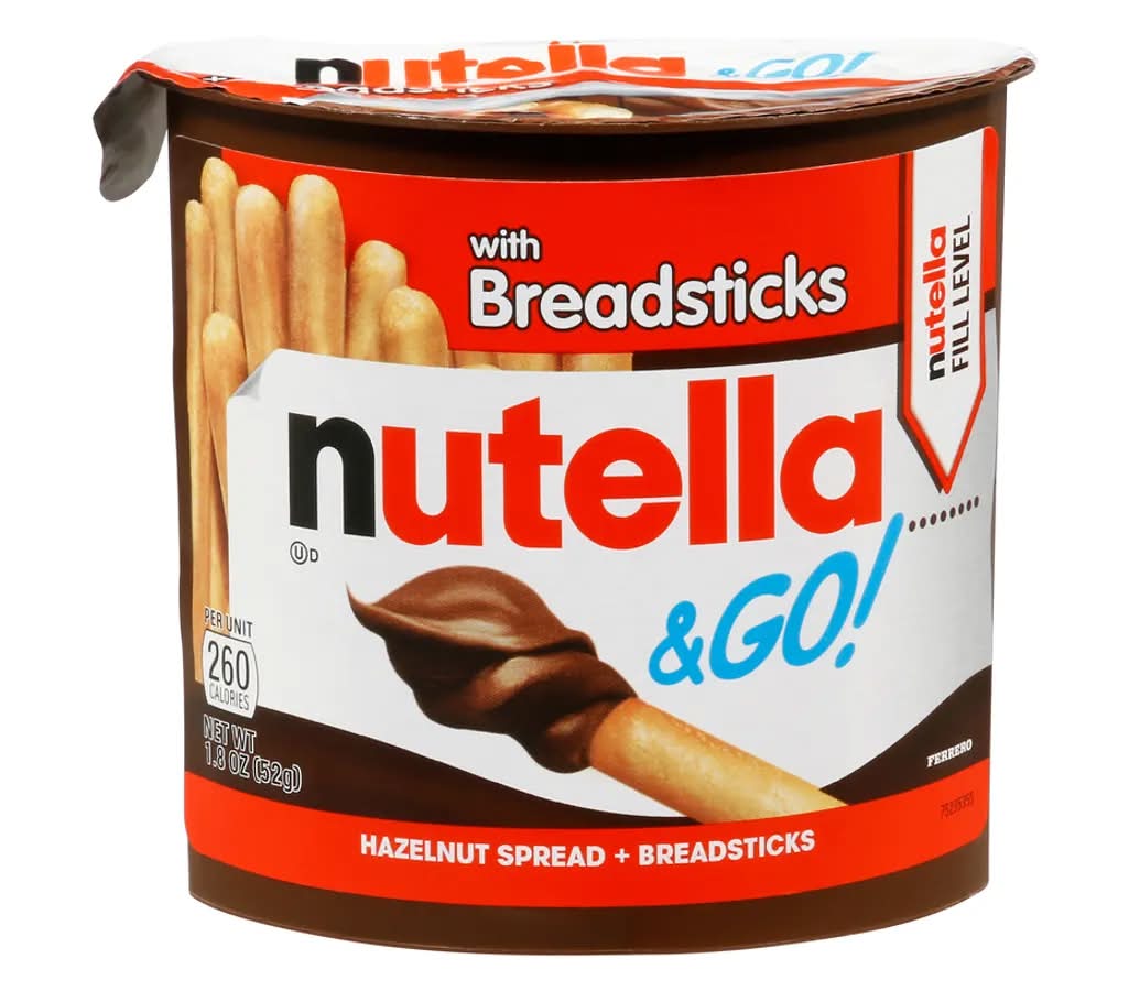 Nutella and Go Hazelnut Spread Breadsticks