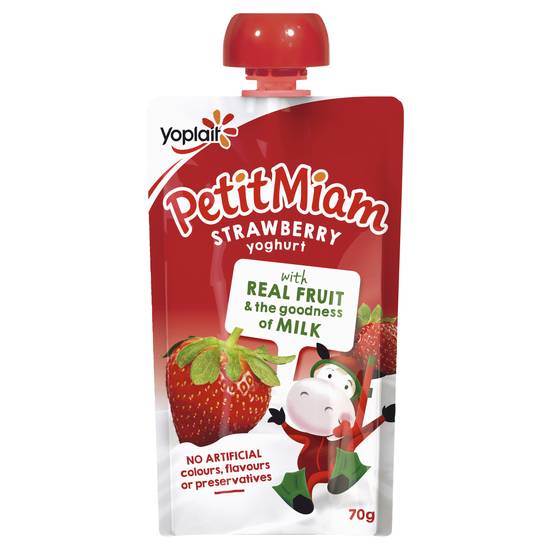 Yoplait Petit Miam Yoghurt Pouch Strawberry