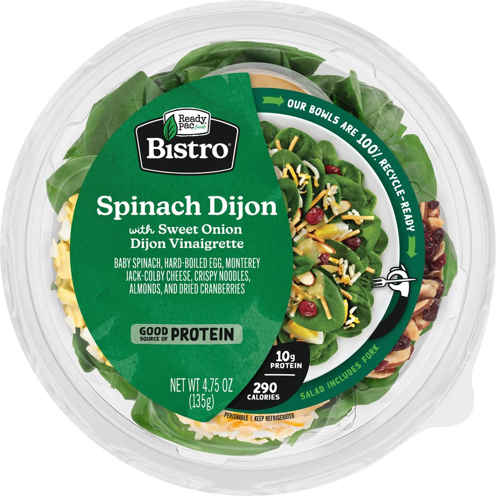 Bistro Spinach Dijon Salad With Sweet Onion Dijon Vinaigrette (4.8 oz)