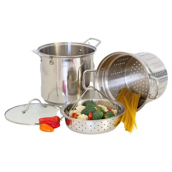 Grand Gourmet Stainless Steel Multi Pot with Lid, 8 Quart