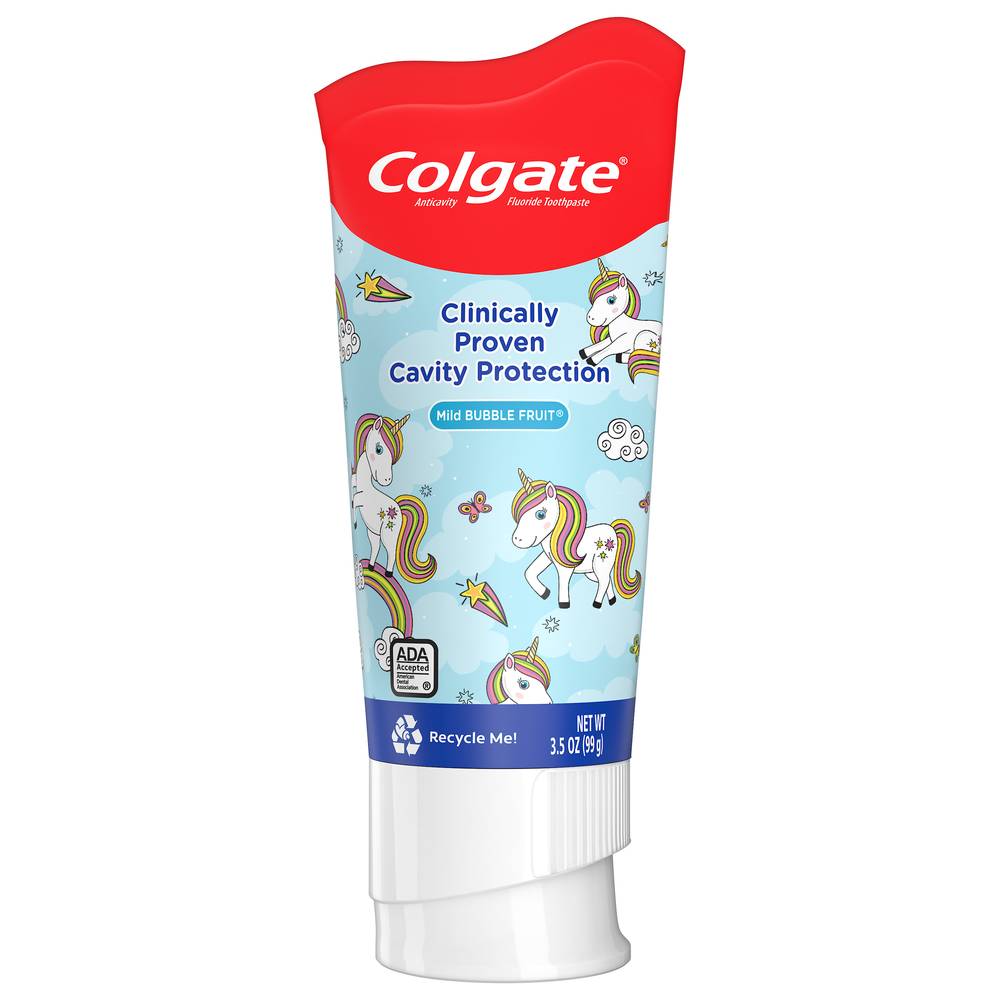 Colgate Kids Anticavity Fluoride Toothpaste, Bubble Fruit (3.5 oz)