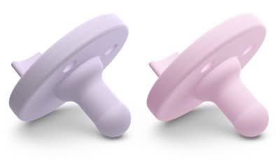 Philips Avent Super Soothie Pacifier For Babies, 3-18m, Lilac - Pastel Pink (2 ct)