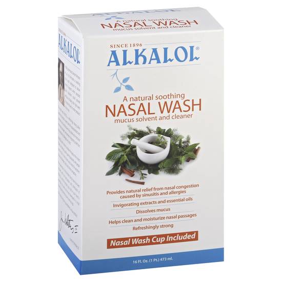 Alkalol Natural Soothing Mucus Solvent and Cleaner Nasal Wash