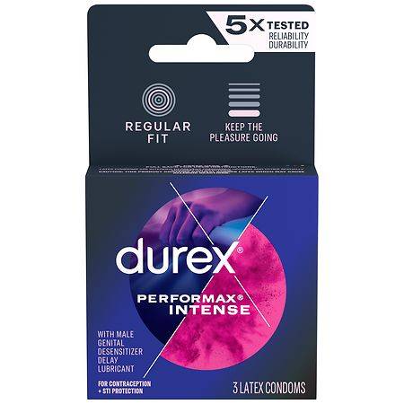 Durex Performax Intense Ribbed Dotted Premium Condoms