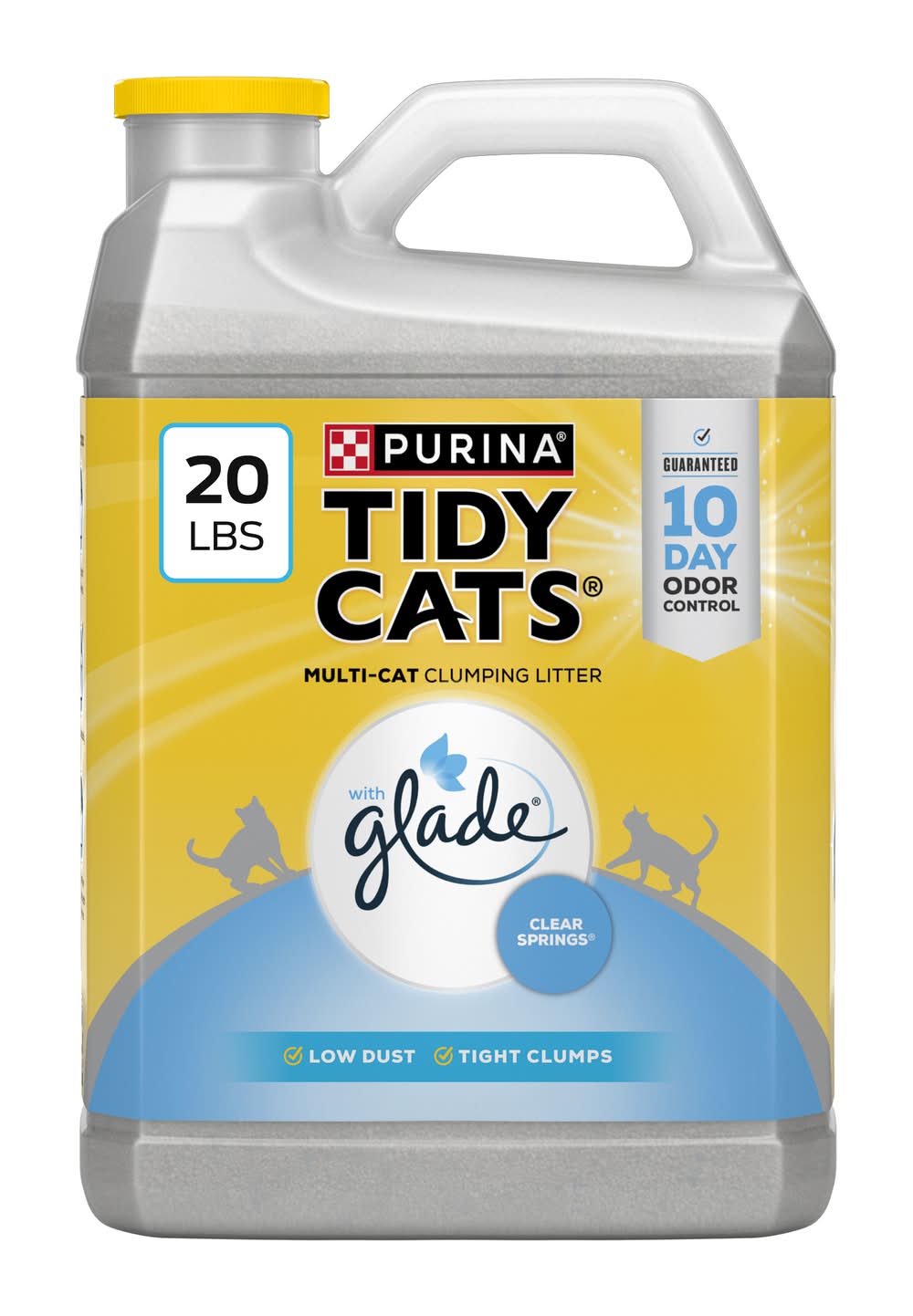 Purina Tidy Cats Clumping Multi Cat Litter, Glade Clear Springs (20 lbs)