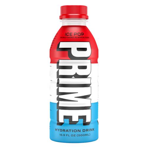 Prime Hydration Drink Blue Raspberry, 16.9oz Bottles (6 units)  W/Tip The Scales sticker