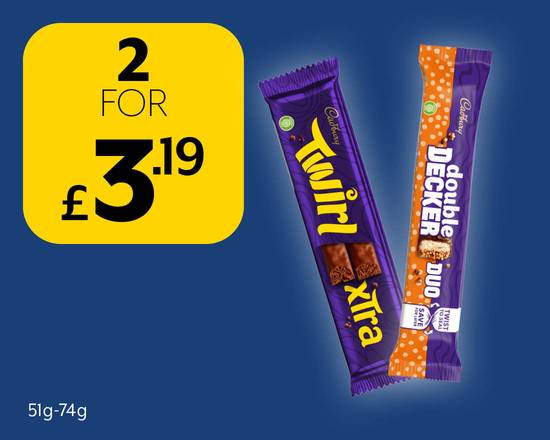 Cadbury Duo 2 for £3.19