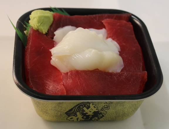 まぐろイカ丼 Tuna squid bowl