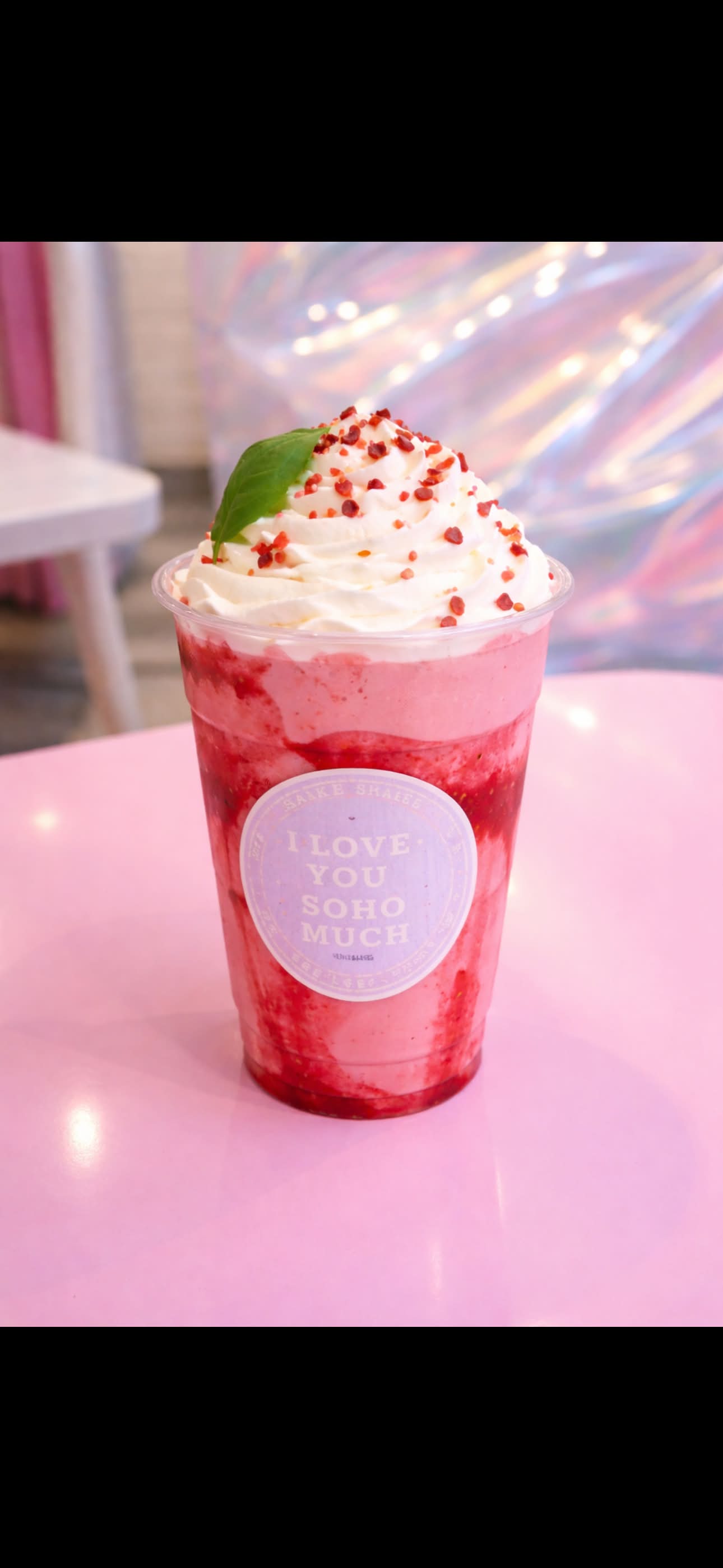 Milkshake Fraise Basilic