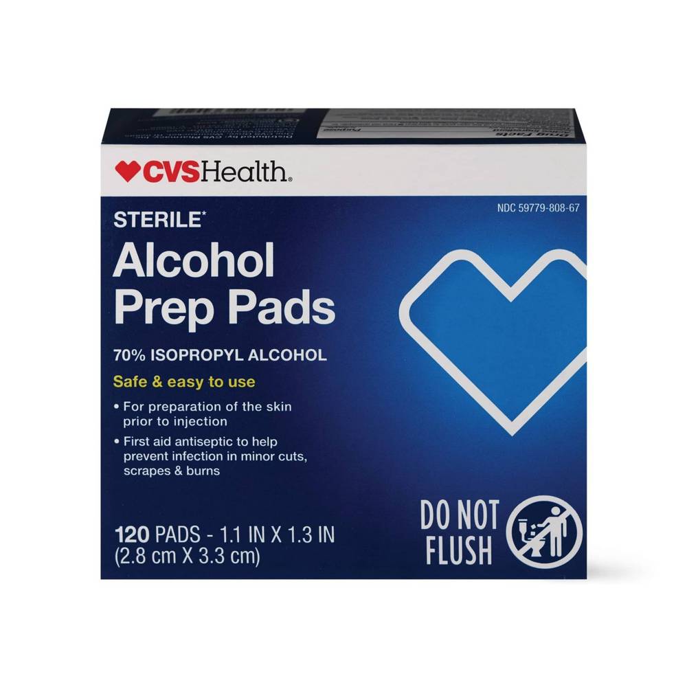 Cvs Health Alcohol Prep Pads, 120 Ct