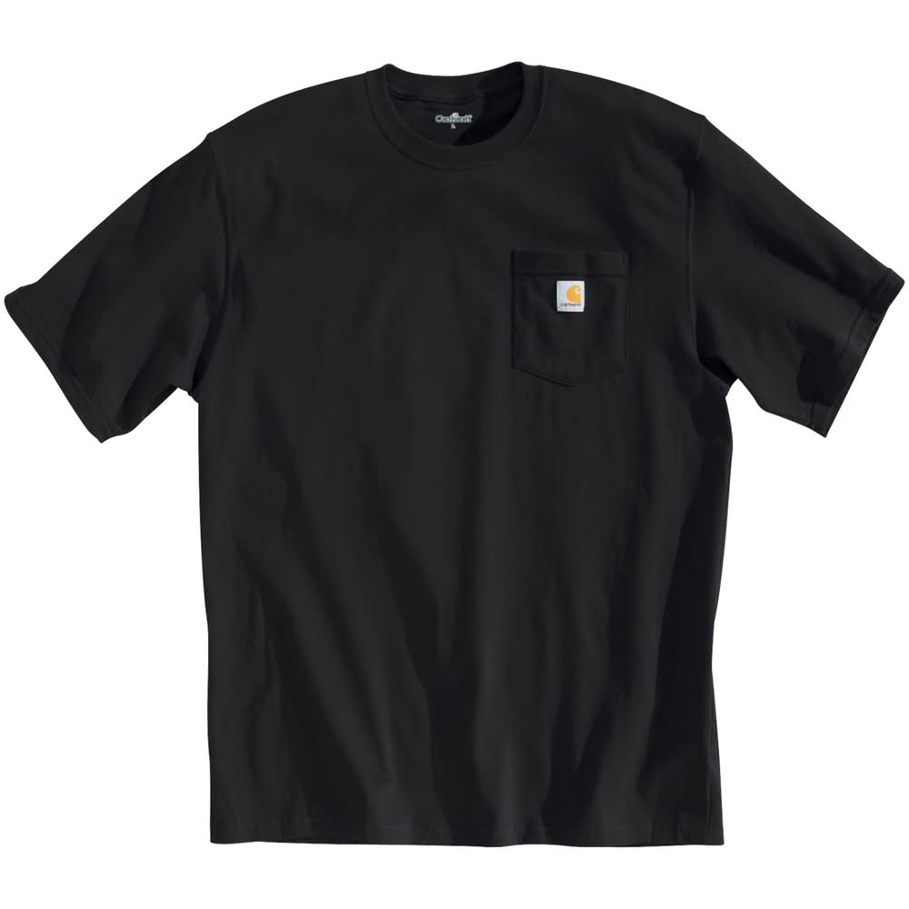 Carhartt Men's K87 Pocket T-Shirt (Black, M)