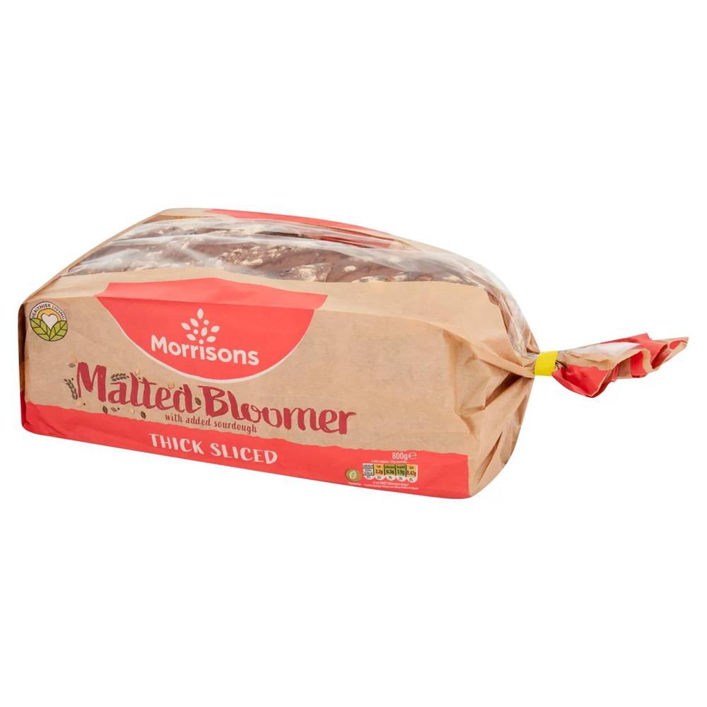 Morrisons Thick Sliced Malted Bloomer Bread (800g)