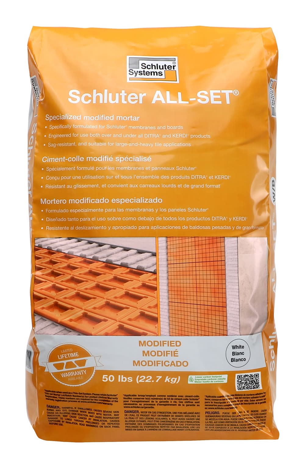 Schluter Systems All-Set White Thinset Tile Mortar ( 50 Pound(s) )