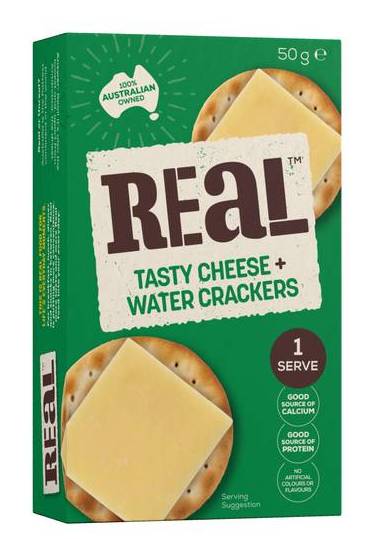 Real Dairy Tasty Cheese & Crackers 50g