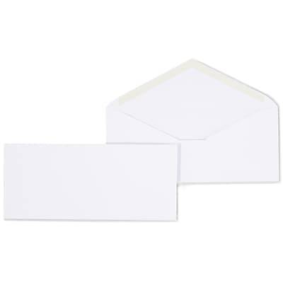 Staples Gummed #10 Business Envelopes, 4 1/8 x 9 1/2, White, 500/Box (50301)