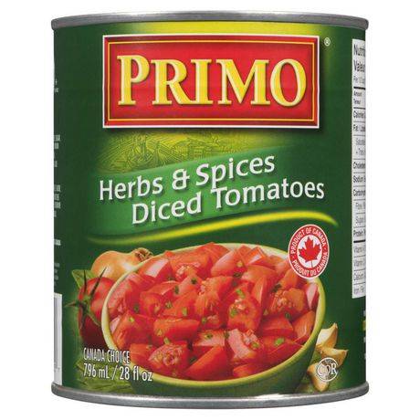 Primo Herb & Spices Diced Tomatoes (796 ml)