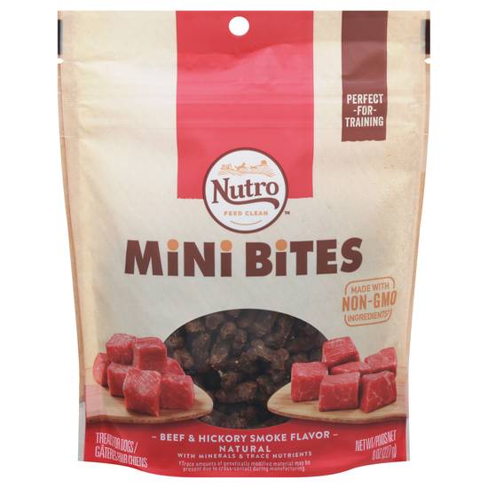 Nutro Mini Bites Beef & Hickory Smoke Flavor Dog Treats (8 oz)