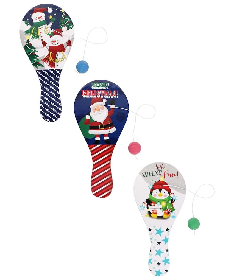 Christmas Paddle Ball Set