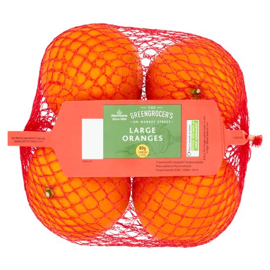 Morrisons Large, The Greengrocer's on Market Street Oranges (4 pack)